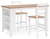 Best Deals Furniture - Ashley Furniture - Gesthaven Counter Height Dining Table and 2 Barstools - Counter Height Dining Table and 2 Barstools - D398D3
